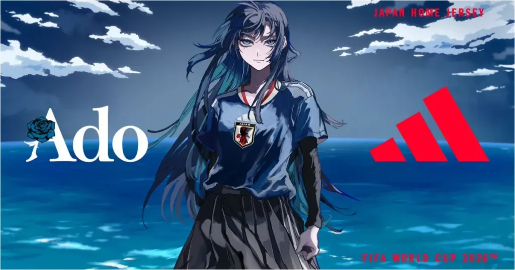 ado x adidas japan kit 2026 anime style
