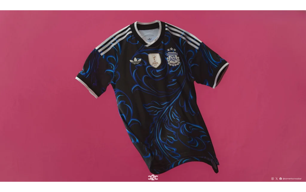 Argentina 2026 Adidas kit font side