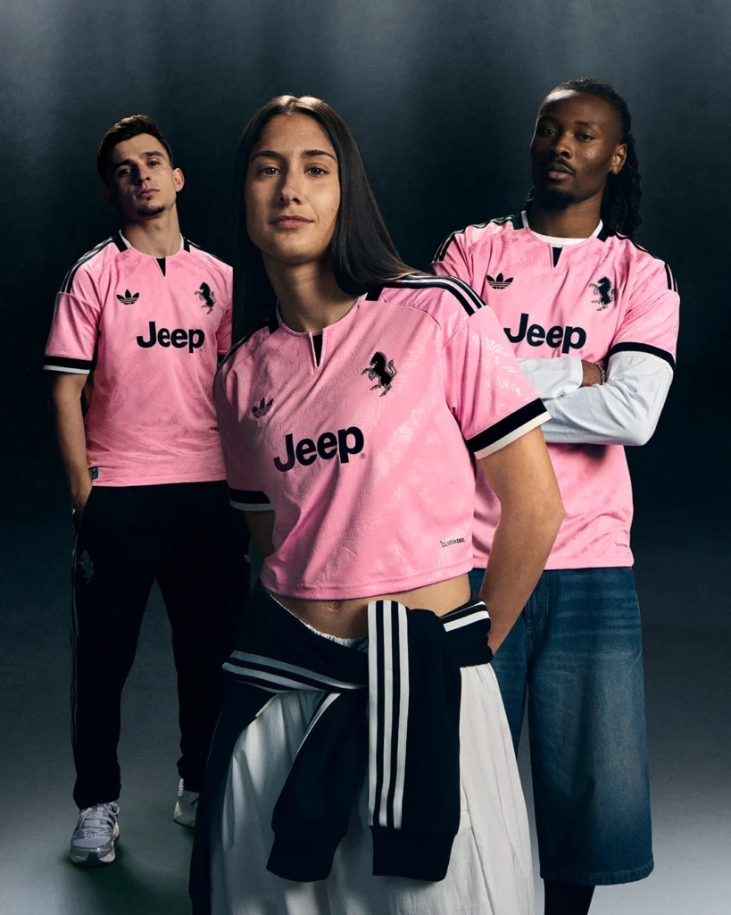 adidas Juventus pink away shirt