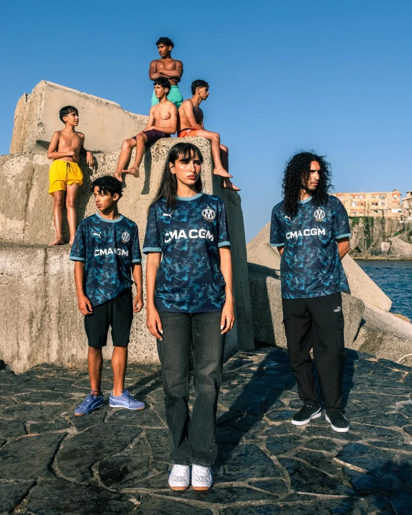 Marseille football kit maritime heritage