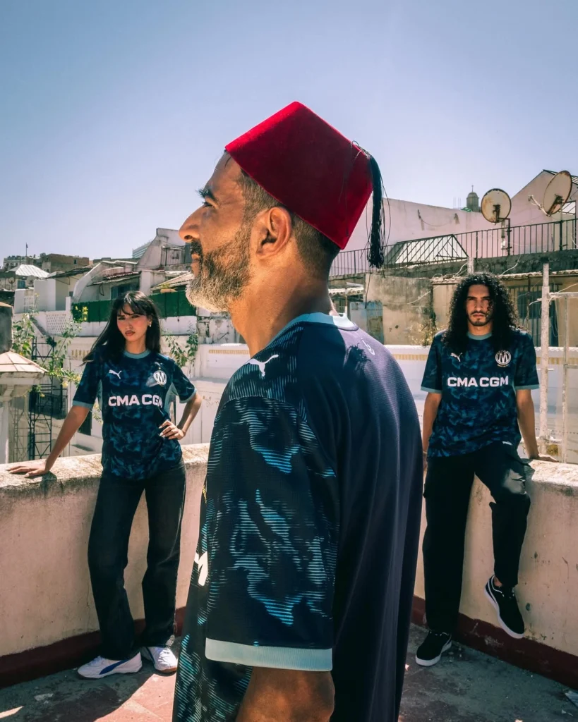 Marseille football kit maritime heritage