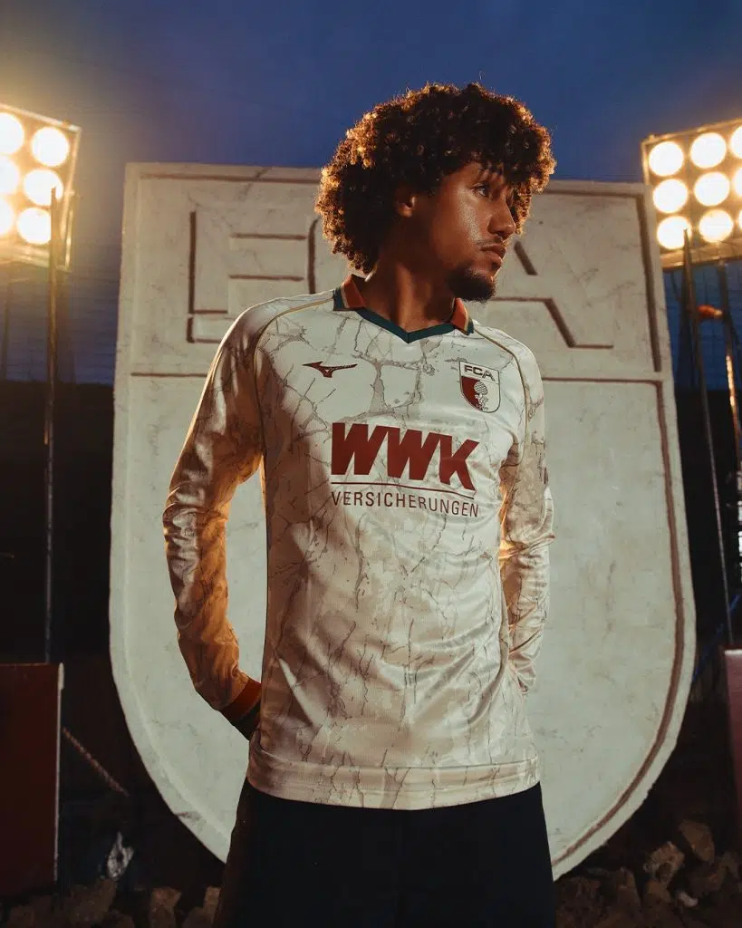 Mizuno Roman marble football shirt design