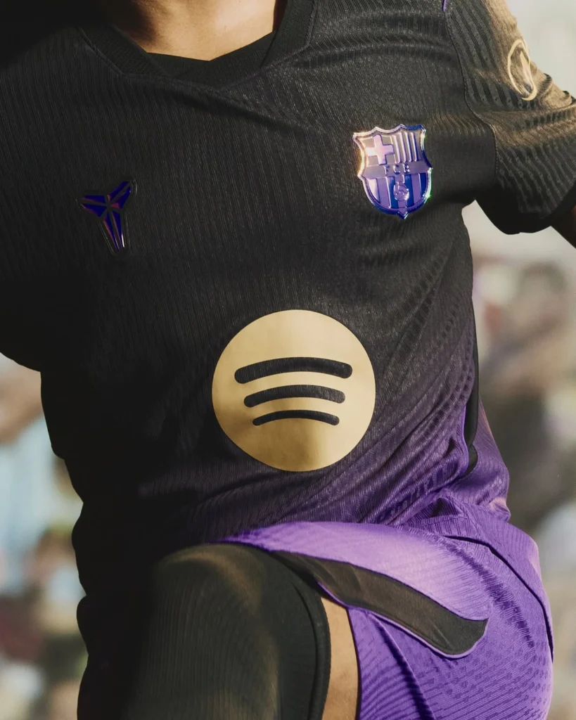 Barcelona black and purple kit