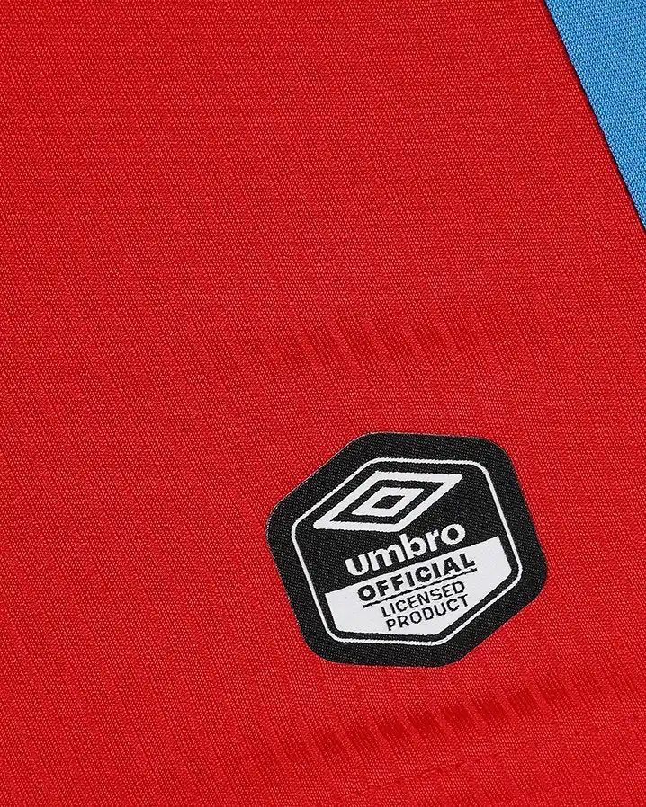 Close-up of the Blackburn Rovers 2026/27 Third Kit showing the drop-needle fabric, tonal crest and blue detailing