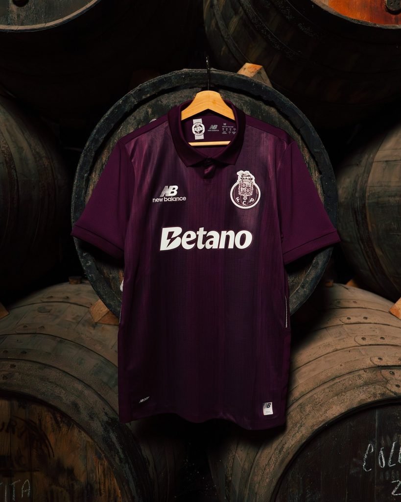 stripe texture on the FC Porto 2026/27 away shirt.